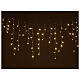 String light curtain 3.5 cm warm white 180 LEDs with remote control indoor outdoor s1