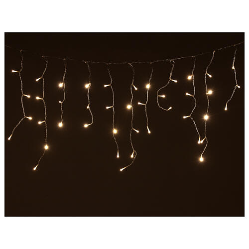 Battery icicle curtain 180 warm white LEDs 4,2 m indoor/outdoor 1