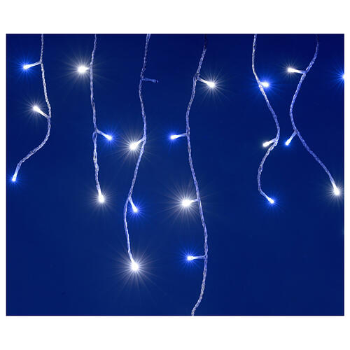 Icicle Christmas lights 180 LEDs remote control cold white 4.2m