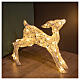 Fawn with 50 LED lights, warm white, h 16 in, indoor/outdoor s3