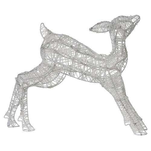Cerbiattino luce 50 led luce calda h 70 cm interno esterno 7