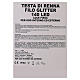 Cabeza reno plata luz 140 led h 84 cm interior exterior s9