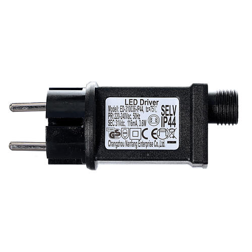 Testa renna argento luce 140 led h 84 cm interno esterno 7