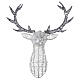 LED Reindeer head 140 lights 84 cm h. indoor outdoor s5