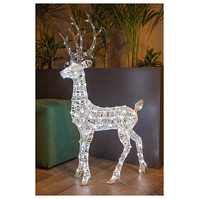 Deer Christmas light decoration 200 LEDs h 1 m indoor/outdoor