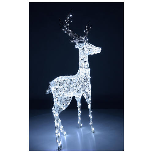 Deer Christmas light decoration 260 LEDs h 1,3 m indoor/outdoor 5