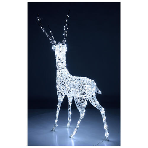Deer Christmas light decoration 260 LEDs h 1,3 m indoor/outdoor 6