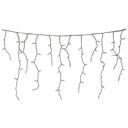 Kurtyna świetlna, stalaktyty 3,5 m z 180 LED, światło ciepłe i zimne białe 3