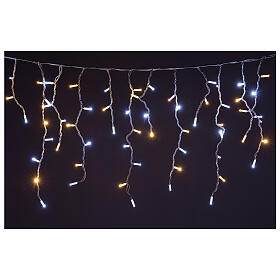 LED icicle lights 180 warm cold lights indoor outdoor
