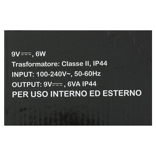 Cascata luminosa 1 m luce calda interno esterno 6