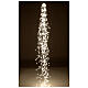 Warm white light fall 720 LEDs snowflakes 2,5 m indoor/outdoor s1