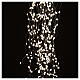 Warm white light fall 720 LEDs snowflakes 2,5 m indoor/outdoor s2