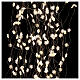 Warm white light fall 720 LEDs snowflakes 2,5 m indoor/outdoor s3