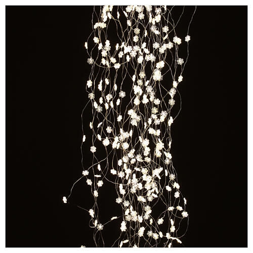 Guirlande lumineuse rideau 294 NanoLED blanc chaud 220V