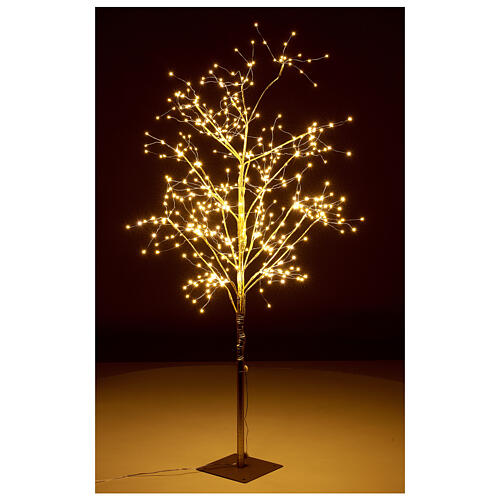 Golden tree with 375 warm white LEDs 90 cm indoor 3