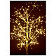 Árbol dorado luminoso 375 led blanco cálido 90 cm interior s2
