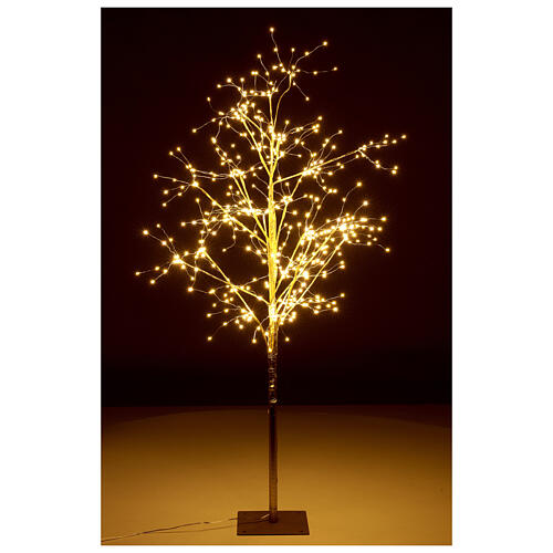 Christmas lights: tree with 495 warm white LEDs 120 cm indoor/outdoor 1