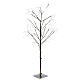 Arbre lumineux Noël 495 LEDs blanc chaud 120 cm int ext s5