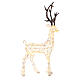 Christmas deer with glitter 200 warm white LEDs 100 cm indoor/outdoor s6