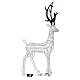 Christmas deer with glitter 200 warm white LEDs 100 cm indoor/outdoor s7