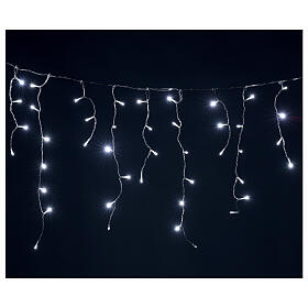 Icicle light chain 200 cold white LEDs 4 m indoor/outdoor
