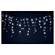 Icicle light chain 200 cold white LEDs 4 m indoor/outdoor s1