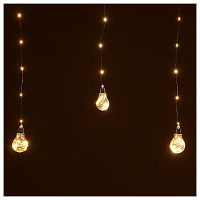 Lichterkette mit 10 kleinen Lampions und 130 LEDs, 2,7 m