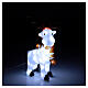 White reindeer with scarf 40 cold white LEDs 50 cm indoor/outdoor s3