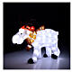 Acrylic white reindeer 80 cold white LEDs 55 cm indoor/outdoor s2
