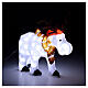 White acrylic LED reindeer 80 cold white lights 55 cm indoor outdoor s3