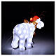 White acrylic LED reindeer 80 cold white lights 55 cm indoor outdoor s5