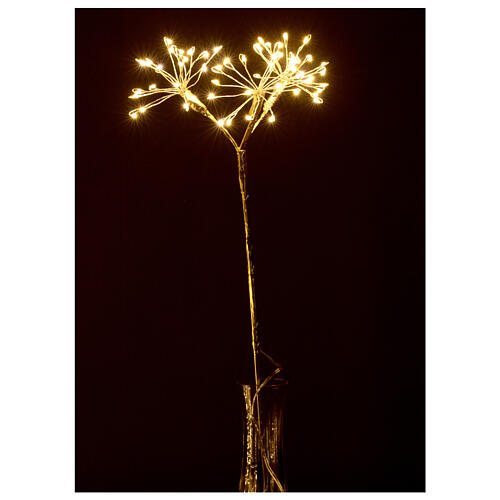 LED tree branches 3 piece set 180 LED lights warm white fixed 50 cm indoor outdoor 3