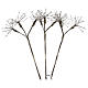 LED tree branches 3 piece set 180 LED lights warm white fixed 50 cm indoor outdoor s5