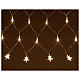 Light curtain 200 LED stars warm white light 4 m indoor/outdoor s2