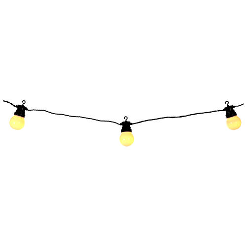 Light chain with 20 balls of 5 cm 80 warm white LEDs 6,65 m indoor/outdoor 3