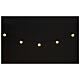 Light chain with 20 balls of 5 cm 80 warm white LEDs 6,65 m indoor/outdoor s1