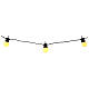 Light chain with 20 balls of 5 cm 80 warm white LEDs 6,65 m indoor/outdoor s3