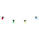 Catena sferette multicolor 5 cm 80 led 6,65 m int est s4