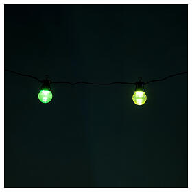Multi-color globe string lights 5 cm 80 LEDs 6.65 m indoor outdoor