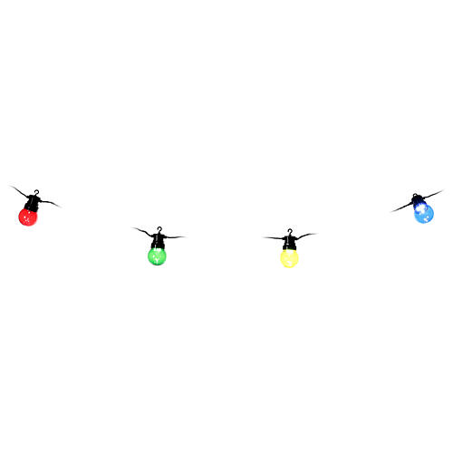 Multi-color globe string lights 5 cm 80 LEDs 6.65 m indoor outdoor 4
