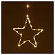 Star lights curtain 308 warm white LEDs 1,2 m indoor/outdoor s3