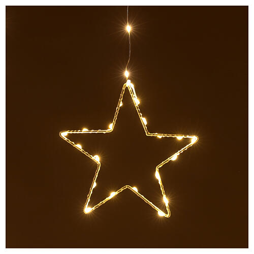 Christmas star string lights 308 LEDs in warm white 1.2 m indoor outdoor 3