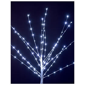 LED tree 120 lights in cold white 100 cm indoor outdoor