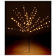 Brown light bush 120 warm white LEDs 100 cm indoor/outdoor s1