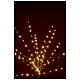 Brown light bush 120 warm white LEDs 100 cm indoor/outdoor s2