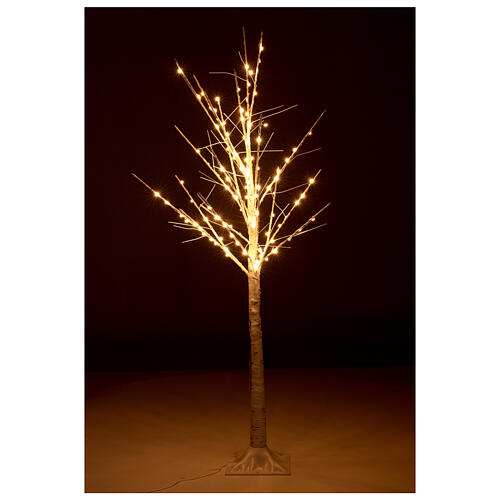 Warm white LED tree 120 cm 119 lights indoor/outdoor 1