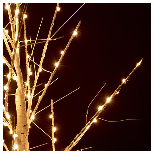 Warm white LED tree 120 cm 119 lights indoor/outdoor 4