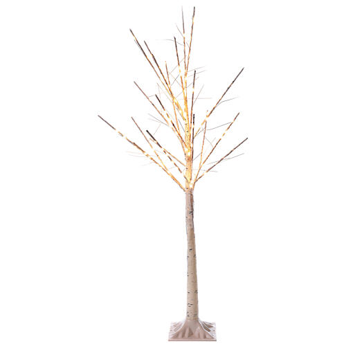 Warm white LED tree 120 cm 119 lights indoor/outdoor 5