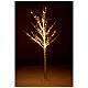 Warm white LED tree 120 cm 119 lights indoor/outdoor s1