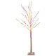 Warm white LED tree 120 cm 119 lights indoor/outdoor s5